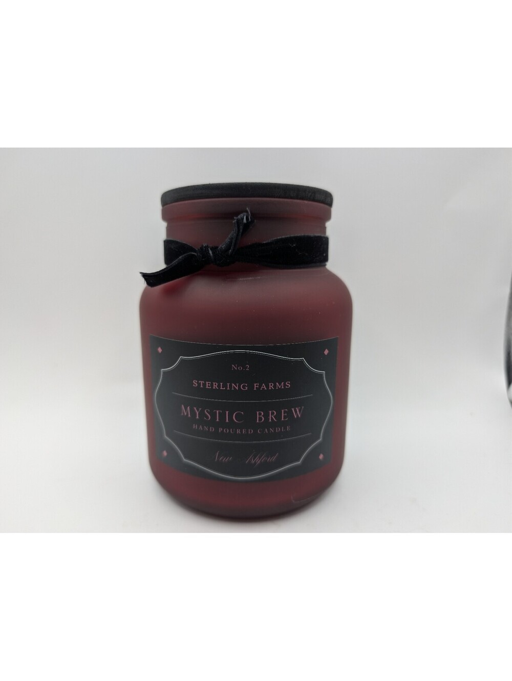 Sterling Farms Mystic Brew Scented Candle Fruit Berry Blood Orange Red Jar New